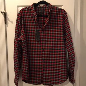 NWT Banana Republic Luxe Flannel Button Down